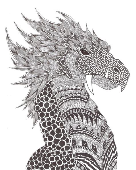 Pin By Txeargila On Dracs Zentangle Drawings Zentangle Animals