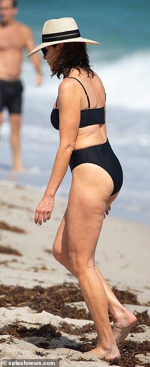 Luann De Lesseps 53 Shows Off Her Figure In Stylish Cut Out Swimsuit