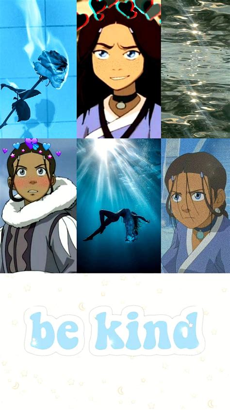 Katara Aesthetic Avatarthelastairbender Blue Collage Hd Phone