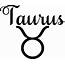 Taurus Zodiac Sign SVG Cut  Jpg Png Pdf Etsy