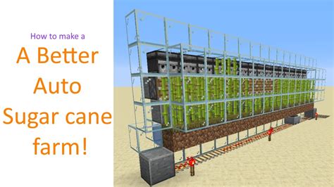 Minecraft easiest automatic sugarcane farm 1 16 1 17. Automatic Sugar Cane Farm V2 - Tutorial - YouTube