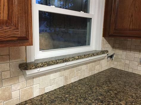 Used Some Leftover Granite From Our Countertops To Create This Wider Window Sill Kitchen