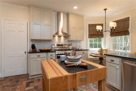 Custom butcher block kitchen islands topped. Contemporary Neutral Kitchen with Custom Butcher Block ...