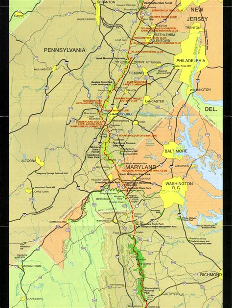 Official Appalachian Trail Maps | Appalachian trail, Appalachian trail map, Trail maps
