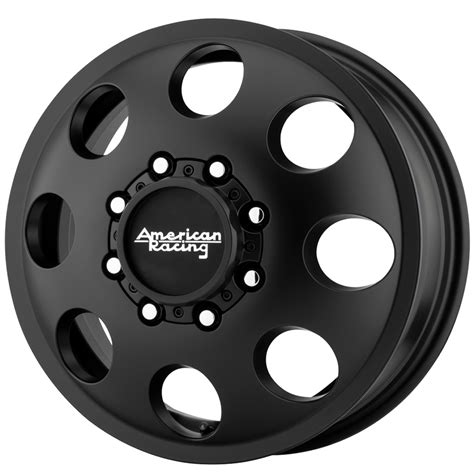 American Racing Wheels Ar204 Baja Dually Front Satin Black Rim
