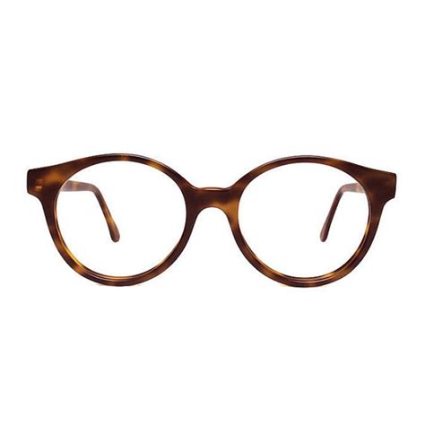 brown tortoise round glasses large vintage eyeglasses for etsy