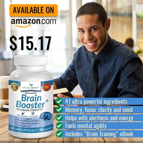 Advanced Brain Booster Maximum Strength From Natures Branch Brain