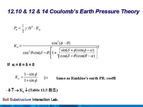Coulomb Lateral Earth Pressure Calculator The Earth Images Revimage Org