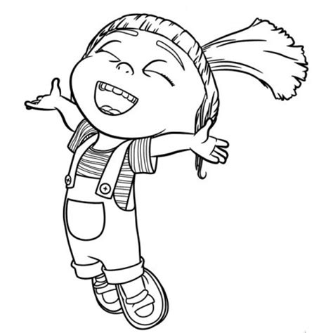 Coloring Page Agnes Despicable Me Free Printable Coloring Pages