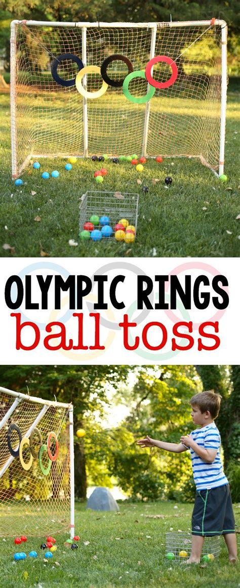 Olympic Rings Ball Toss Olympic Games For Kids Kids