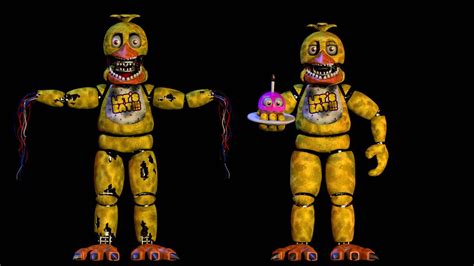 C D R Unwithered Chica And Withered Chica By Danocerda On Deviantart