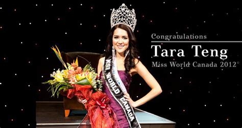 Eye For Beauty Tara Teng Is Miss World Canada 2012