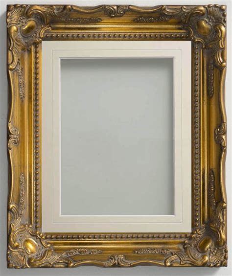 Langley Gold 20x16 Frame With Ivory V Groove Mount Cut For Image Size 15x10