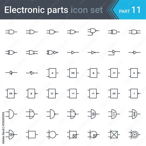 Complete Vector Set Of Electric And Electronic Circuit Diagram Symbols