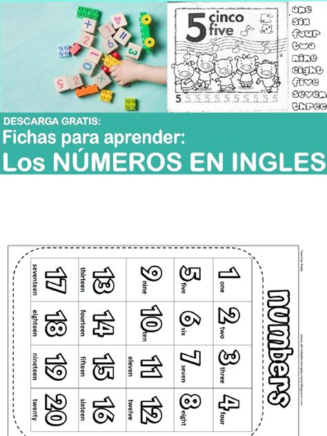 Fichas Para Aprender Los Números En Ingles Para Niñospdf