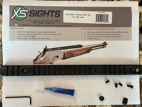 Xs Sight Systems Lever Rail Marlin 1895 Matte Black Ml6003rn For Sale