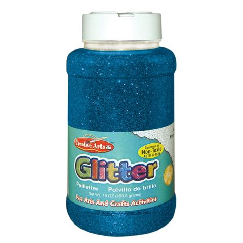 Blue Glitter Bottle 16 Oz Pack Of 3