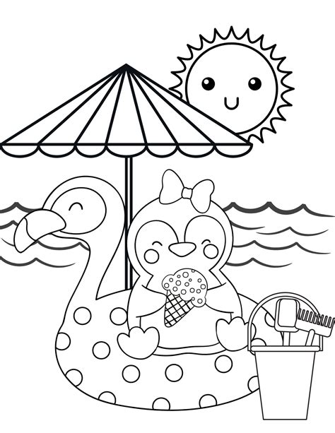 40 Summer Coloring Pages Summer Pdf Coloring Summer Printables Beach Coloring Sheets Beach