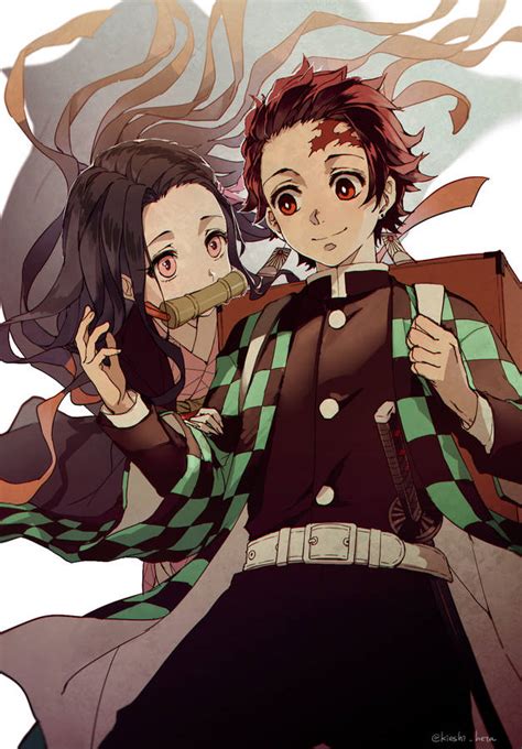 Download Kimetsu No Yaiba Kamado Nezuko Kamado Tanjirō Wallpaper