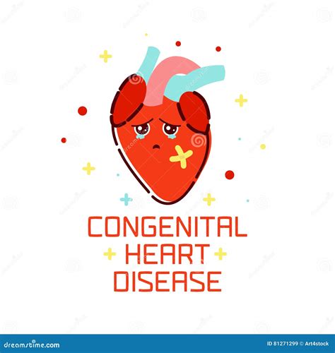 Congenital Heart Defect Awareness Week Vector Illustration