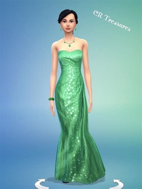 Sims 4 Cr Treasures Green Emerald