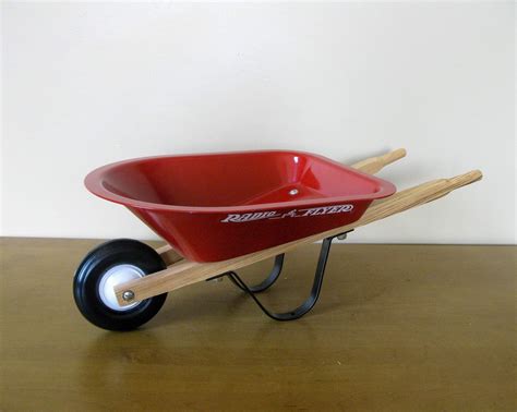 New Radio Flyer Little Red Wheelbarrow Model4 Miniature Etsy