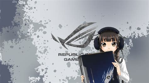 Anime Girls Republic Of Gamers Asus Rog Wallpapers Hd Desktop And Mobile Backgrounds