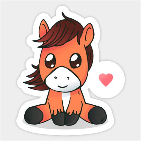 Cute Horse Sticker Ph