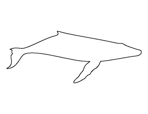 Printable Humpback Whale Template Whale Pattern Whale Templates