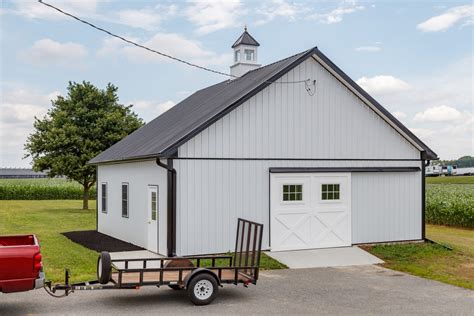 Pole Barn Garage Builders Amish Built Garages In Lancaster County