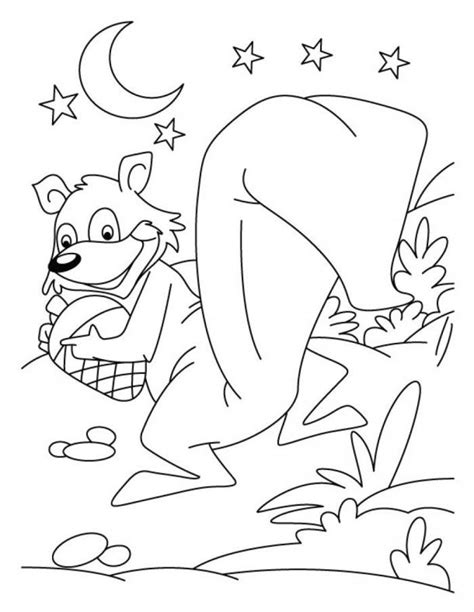 Scaredy Squirrel Coloring Pages Coloring Nation