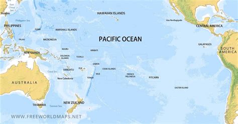 Pacific Ocean On Map