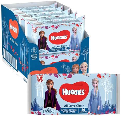 Huggies All Over Clean Frozen 2 56 Baby Wipes Mnb Variety Imports