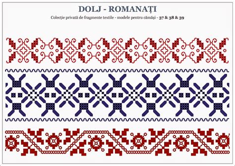 Motive Traditionale Romanesti OLTENIA Dolj Romanati Cross Stitch