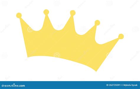 Golden Crown Icon Stock Vector Illustration Of Coronation 262725591