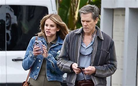 kevin bacon spotted with daughter sosie bacon on set of new project kevin bacon sosie bacon