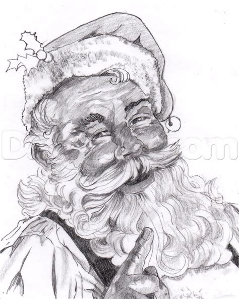 realistic drawings of santa claus