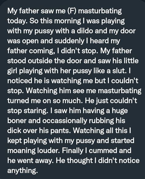 Pervconfession On Twitter Her Dad Watched Her Masturbating