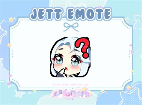 Valorant Jett Confusedhuh Emote For Twitchdiscord Etsy In 2022