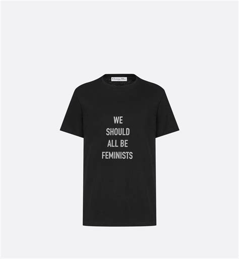 We Should All Be Feminists T Shirt White Cotton Jersey And Linen Dior