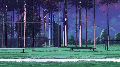 Av09 Night School Gym Illustration Art Arseniy Chebynkin