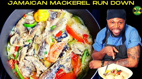 Jamaican Salt Mackerel Rundown Using Fresh Homemade Coconut Milk Recipe 2020 Youtube