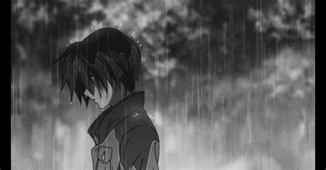 Sad Anime Boy In Rain Rain Alone Sad Anime Boy Crying