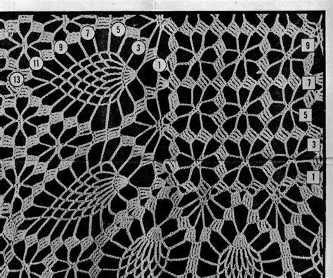 Vintage Crochet Pattern Pdf Instant Download For Pineapple Etsy
