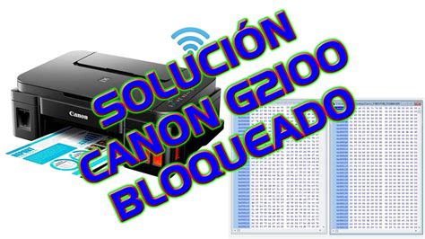 Canon pixma g2100 setup wireless, manual instructions and scanner driver download for windows, linux mac, the new pixma g2100 is a multifunctional printer inkjet that has an incorporated very simple to charge ink tanks system.with this new printer, canon looks for to meet the expectations of. SOLUCIÓN de impresora canon G2100, reparar el error 006 ...