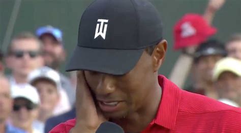 Watch Emotional Tiger Woods Fights Tears After Winning Tour Championship