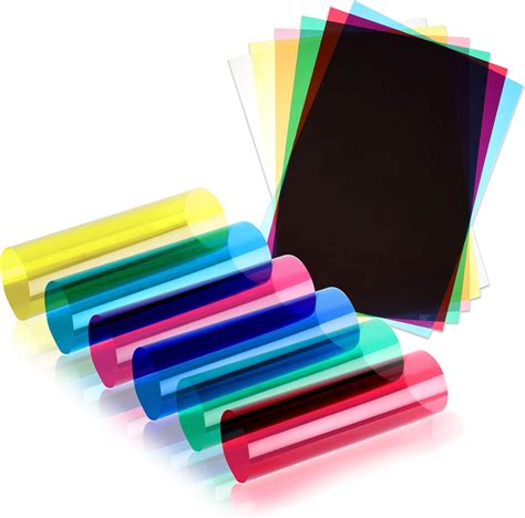 Assorted Colour A4 Acetate Sheets Transparent Gel Clear Ohp Craft