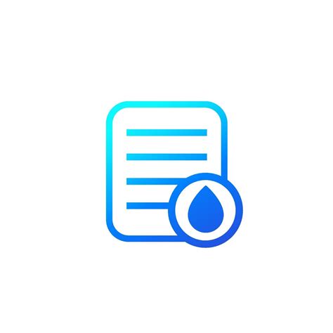 Water Utility Bill Payment Icon 2265446 Vector Art At Vecteezy