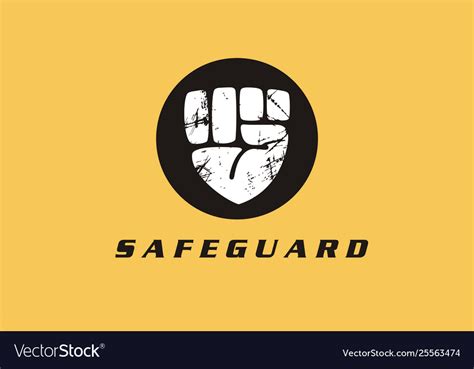 Safeguard Security Secure Protection Logo Icon Vector Image