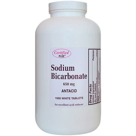 Sodium Bicarbonate Antiacid 650 Mg Tablets For Relief Of Acid